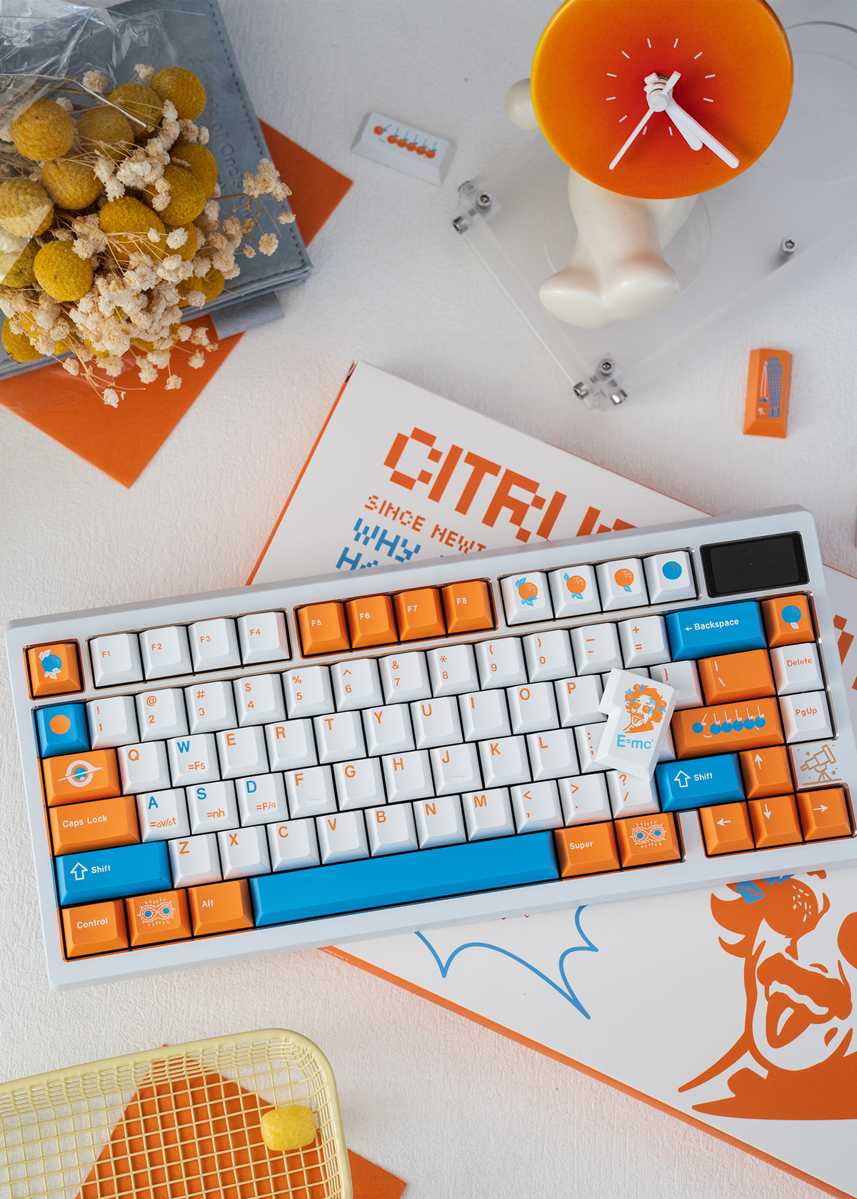 Keykobo Citrus Relativity ABS Double-Shot Keycap Set