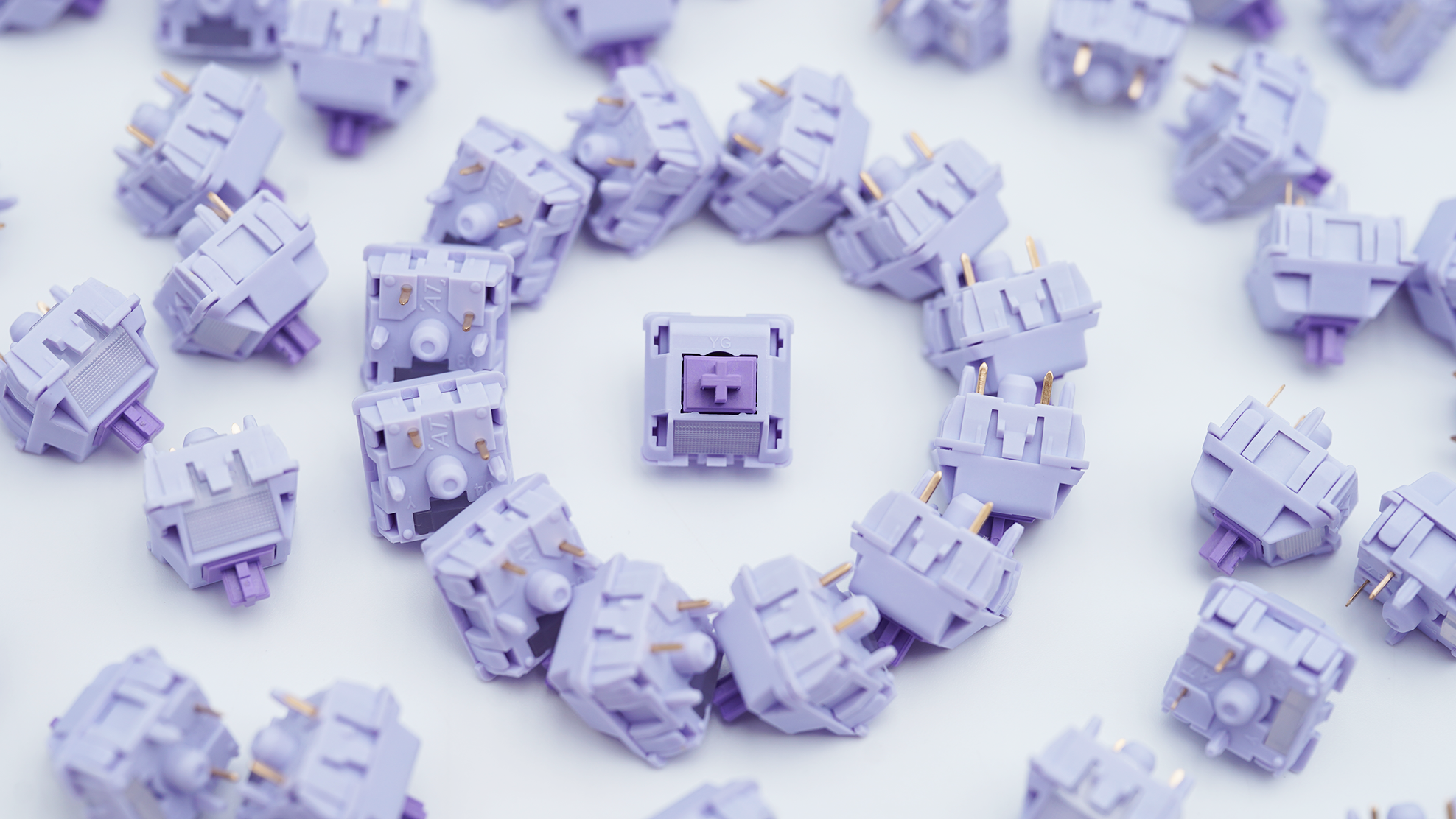 Wingtree YG Purple Bud Tea Tactile Switches (10PCS)