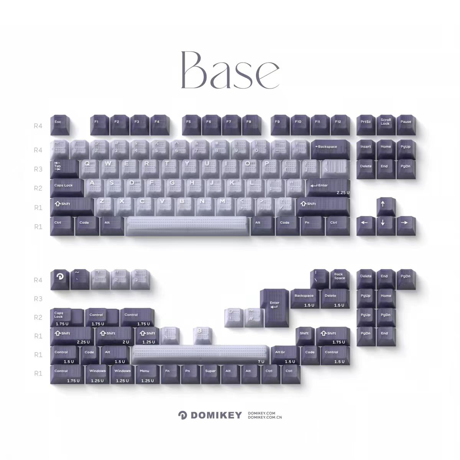 Domikey HUSH Deep Sea Backlit Translucent Keycaps