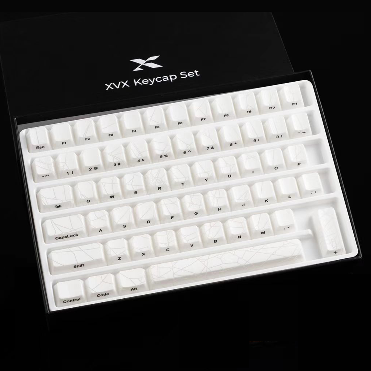 XVX IMD Spider Web Shine-Through OEM Profile 118-Key Keycap Set