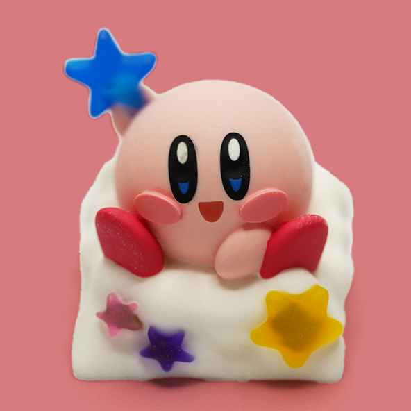 Chiikawa Kirby Cloud Artisan Keycaps