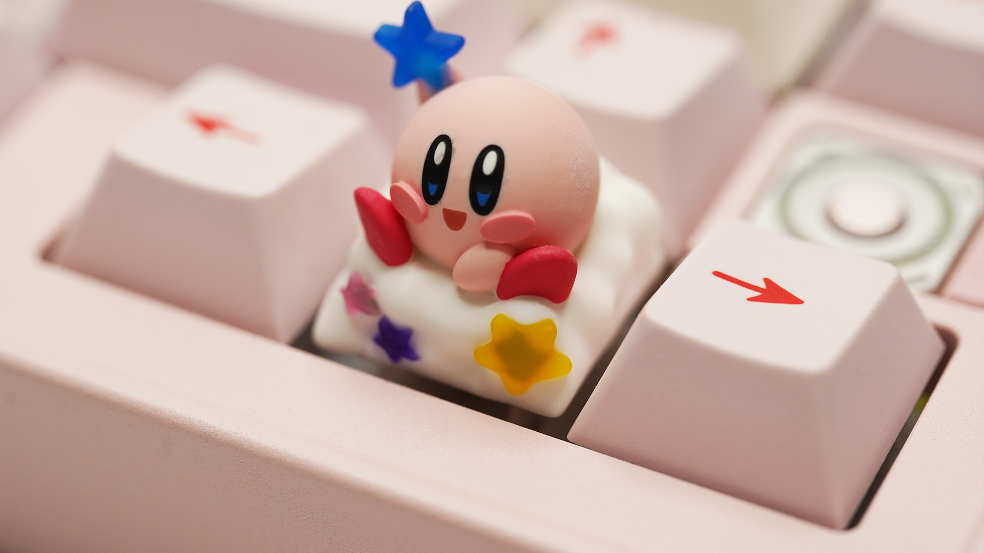 Chiikawa Kirby Cloud Artisan Keycaps