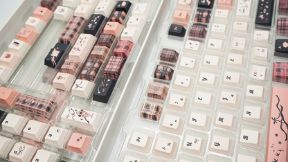 Soulcat Dream Black and Pink Keycap - PBT Cherry Profile All in One Set