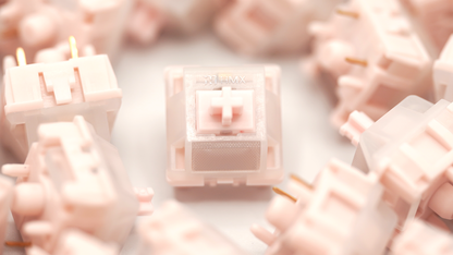HMX Peach Pink Silent Linear Switches