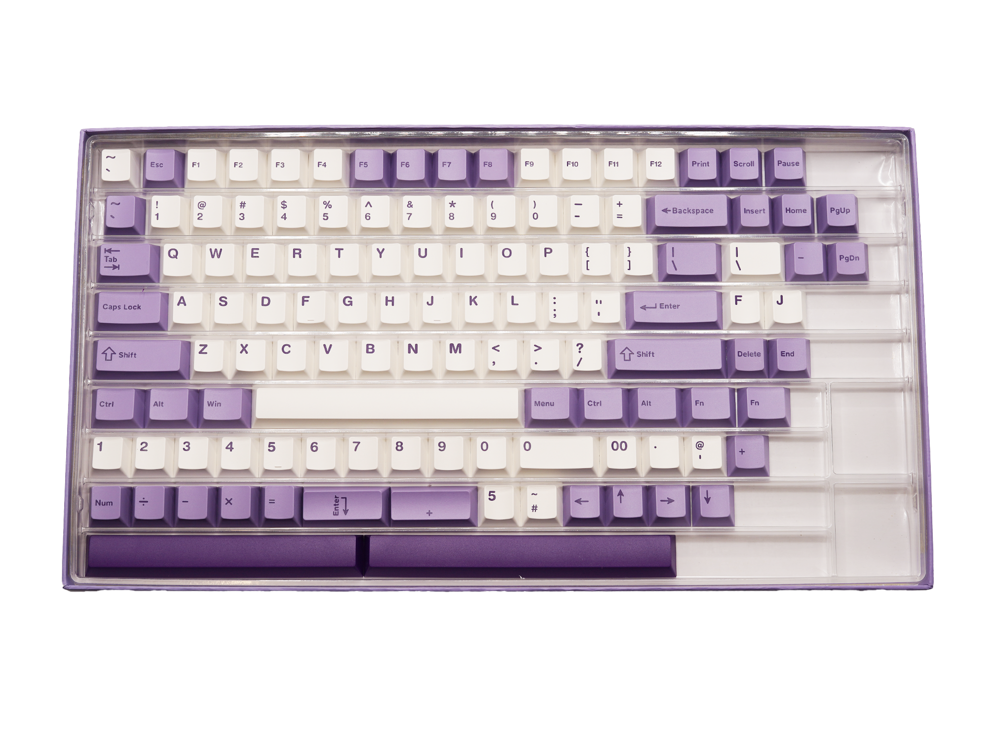 WS Lavender Bliss Keycaps Doubleshot PBT Cherry Profile