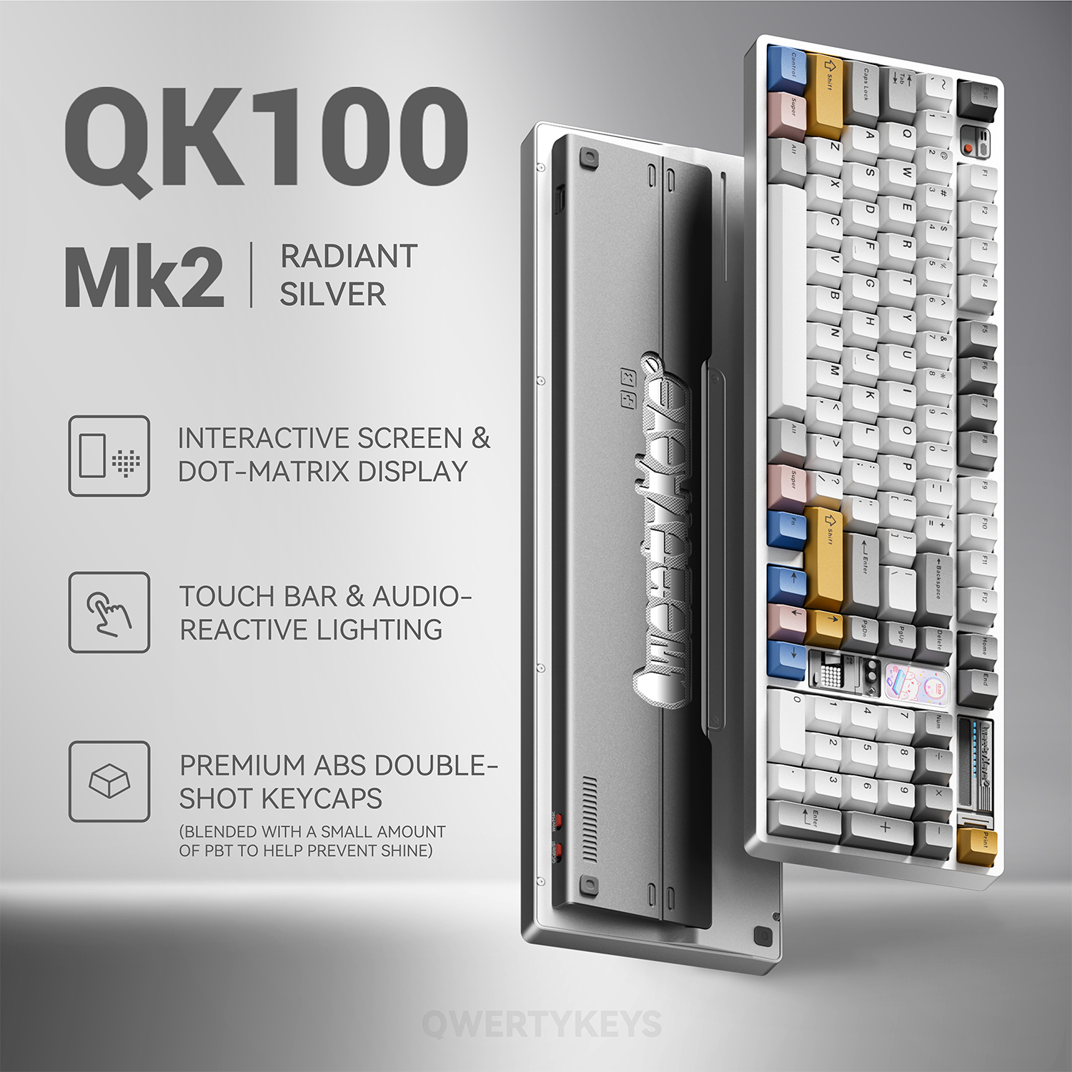 Qwertykeys QK100 Mk2 Tri-Mode Prebuilt Mechanical Keyboard Pre-Order