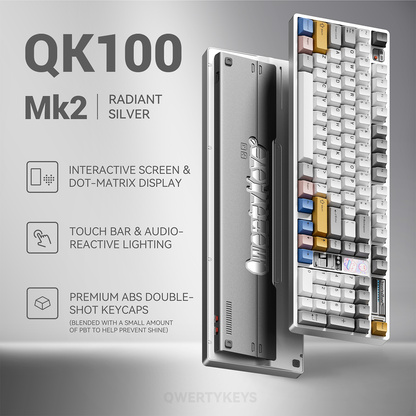 Qwertykeys QK100 Mk2 Tri-Mode Prebuilt Mechanical Keyboard Pre-Order