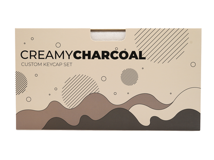 WS Creamy Charcoal Keycaps Doubleshot PBT Cherry Profile