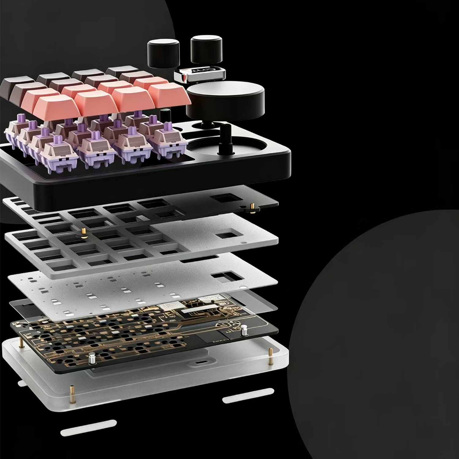 MMD KM16 Pro Wireless Aluminum Macropad | QMK/VIA Programmable Numpad