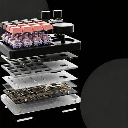 MMD KM16 Pro Wireless Aluminum Macropad | QMK/VIA Programmable Numpad
