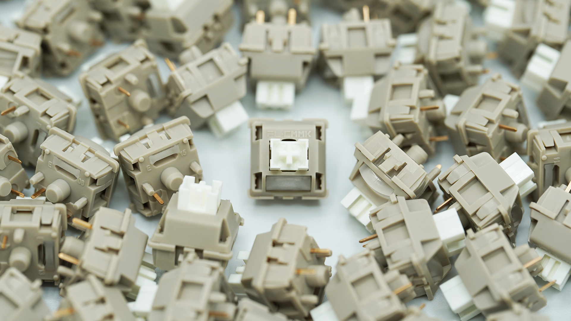 Outemu x FL CMMK Snow Gray Silent Linear Switches