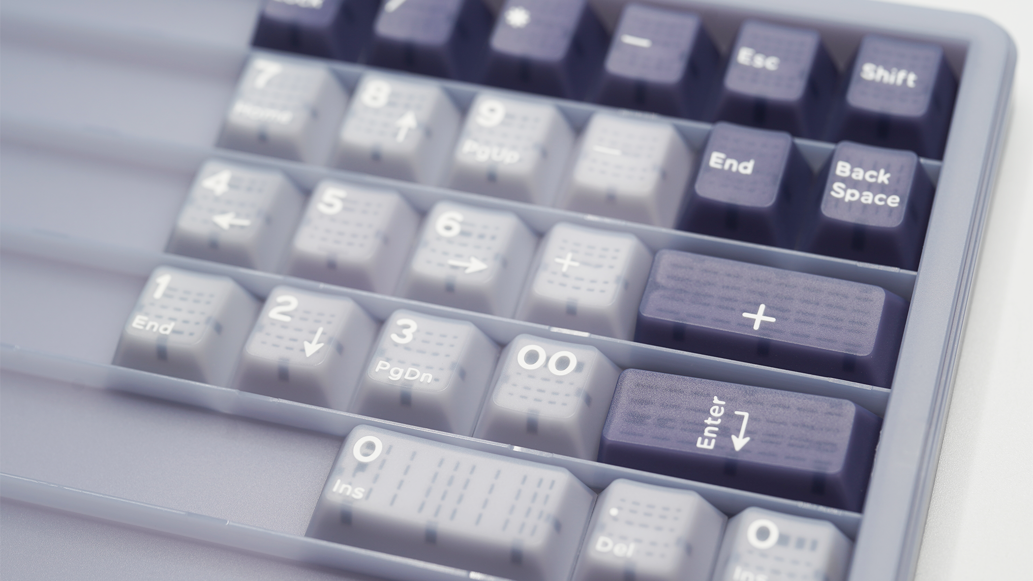 Domikey HUSH Deep Sea Backlit Translucent Keycaps
