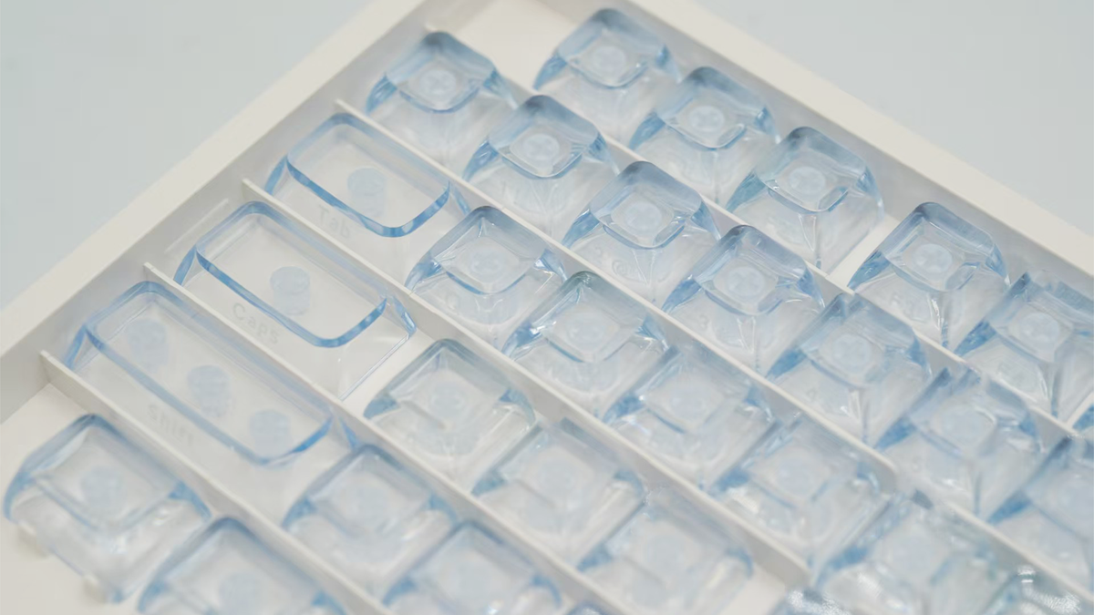 Womier Ice Cube Clear ASA Profile Keycaps