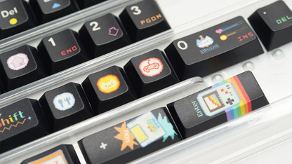 Soulcat Rainbow Kitty Keycap - PBT Cherry Profile All in One Set
