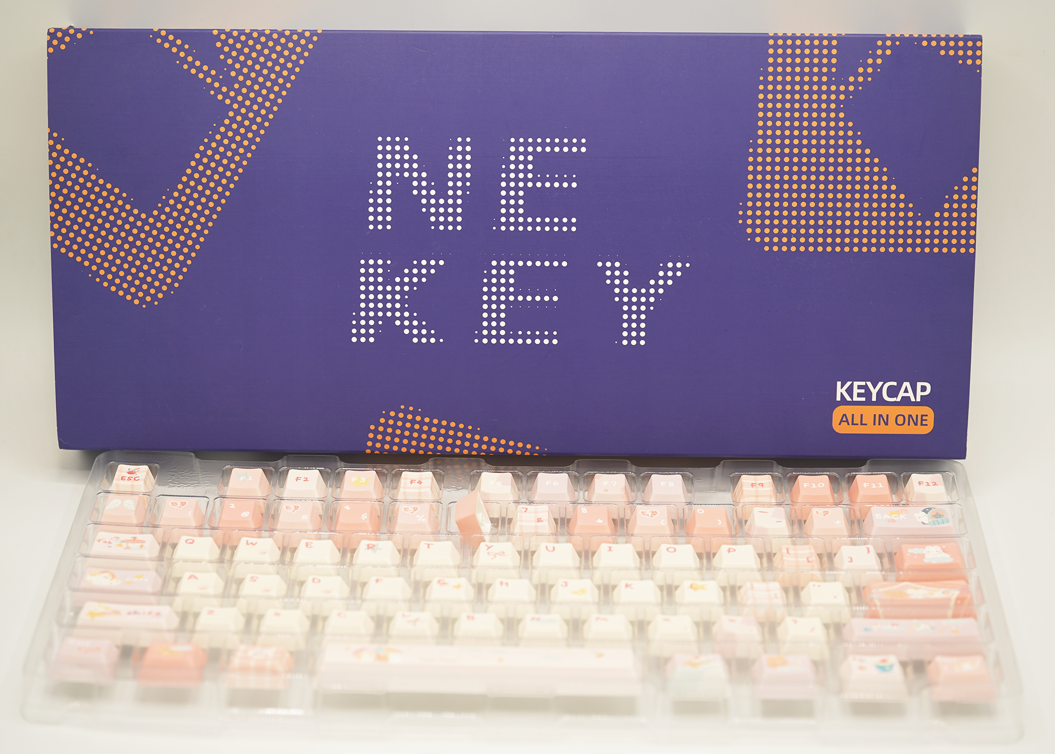 Soulcat Dream Pink Keycap - PBT Cherry Profile All in One Set