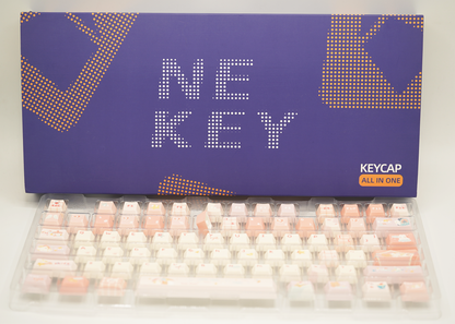 Soulcat Dream Pink Keycap - PBT Cherry Profile All in One Set