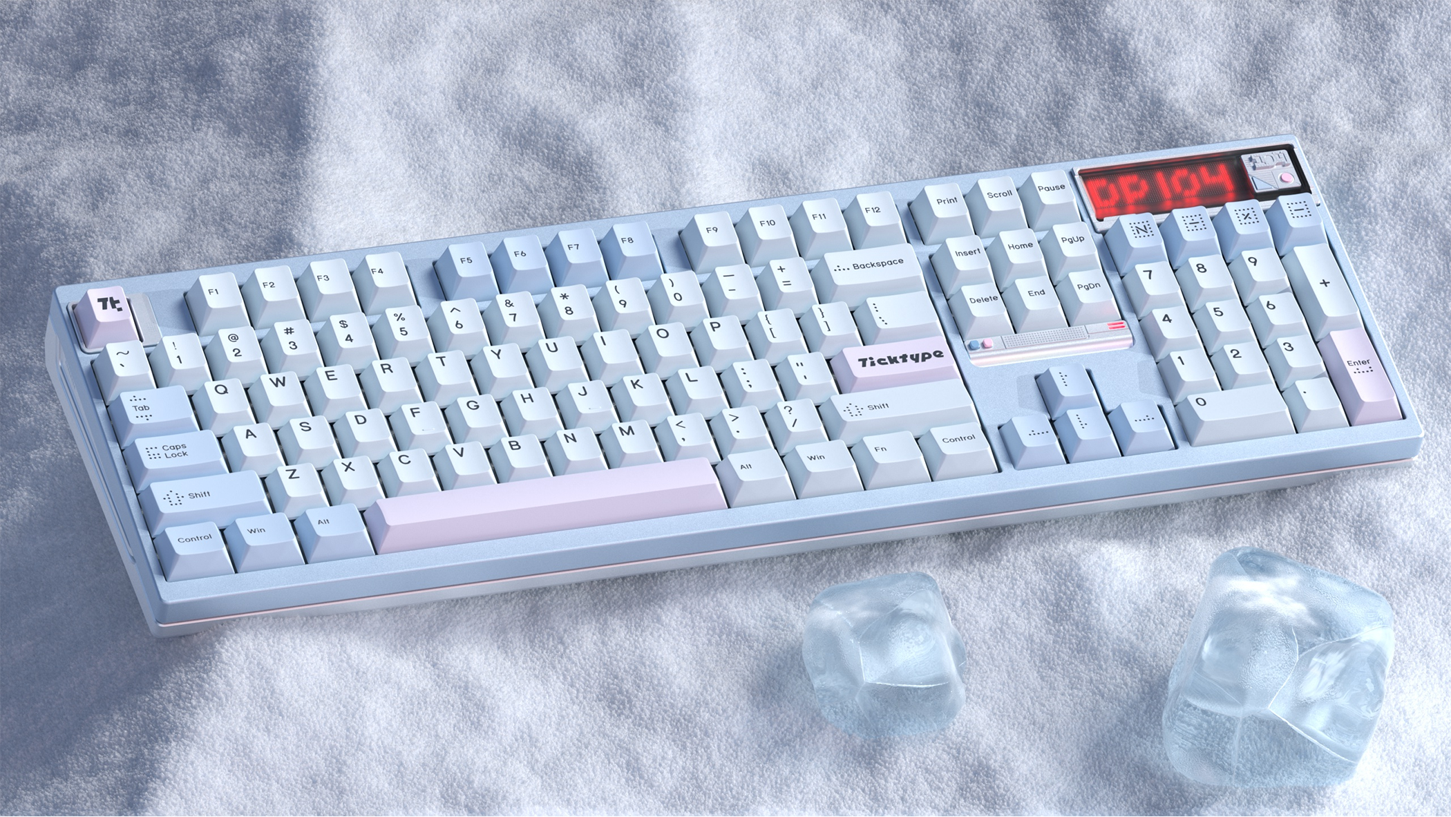 TickType DP104 Tri-Mode Aluminum Mechanical Keyboard