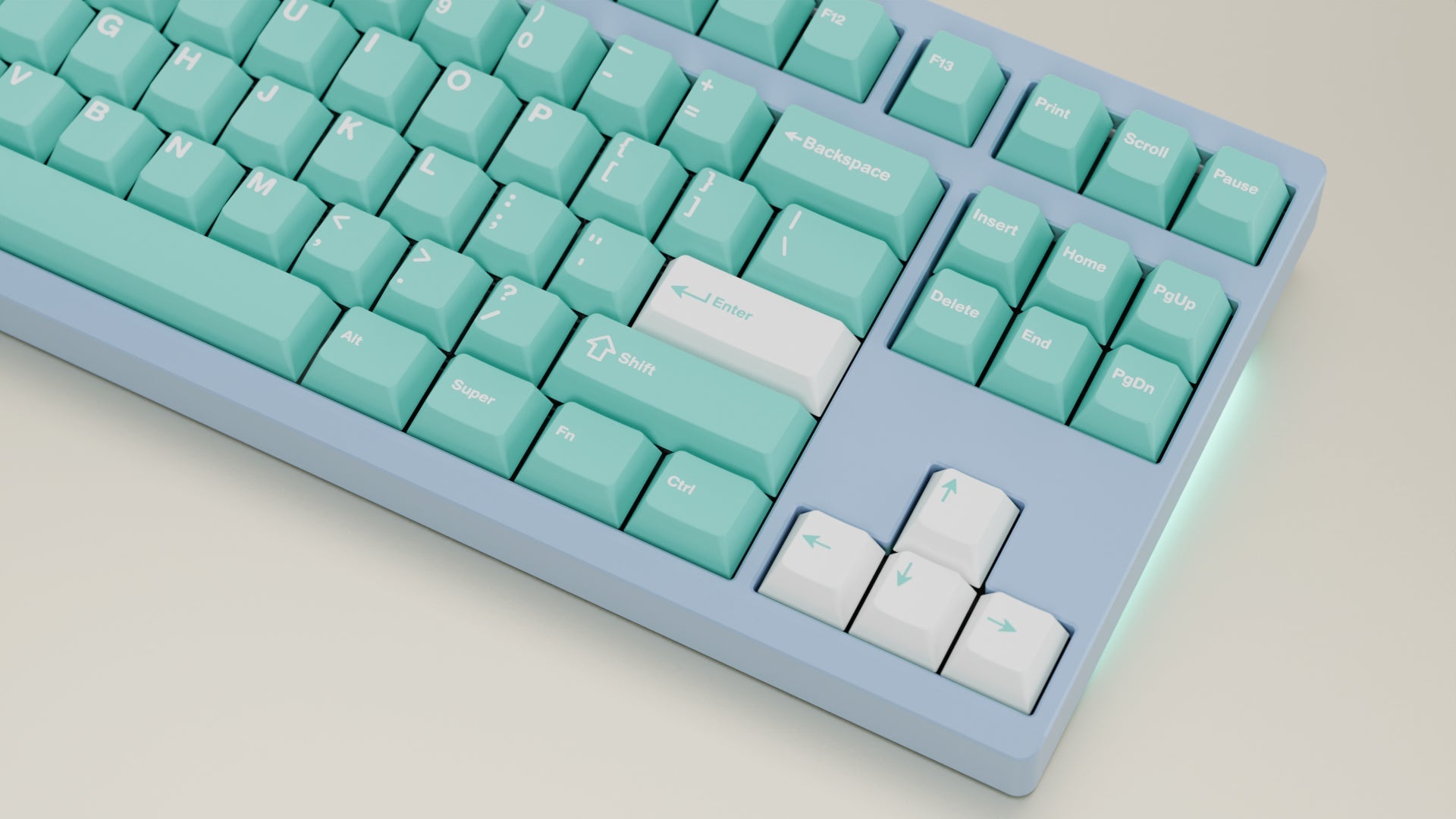 WS Akuamarin Keycaps Doubleshot PBT Cherry Profile – LumeKeebs