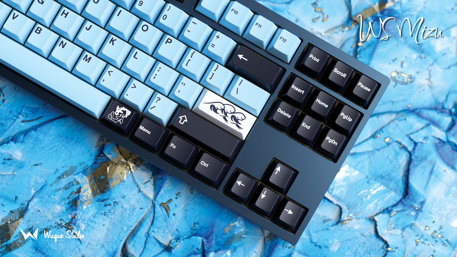 WS Mizu Keycaps Doubleshot PBT Cherry Profile