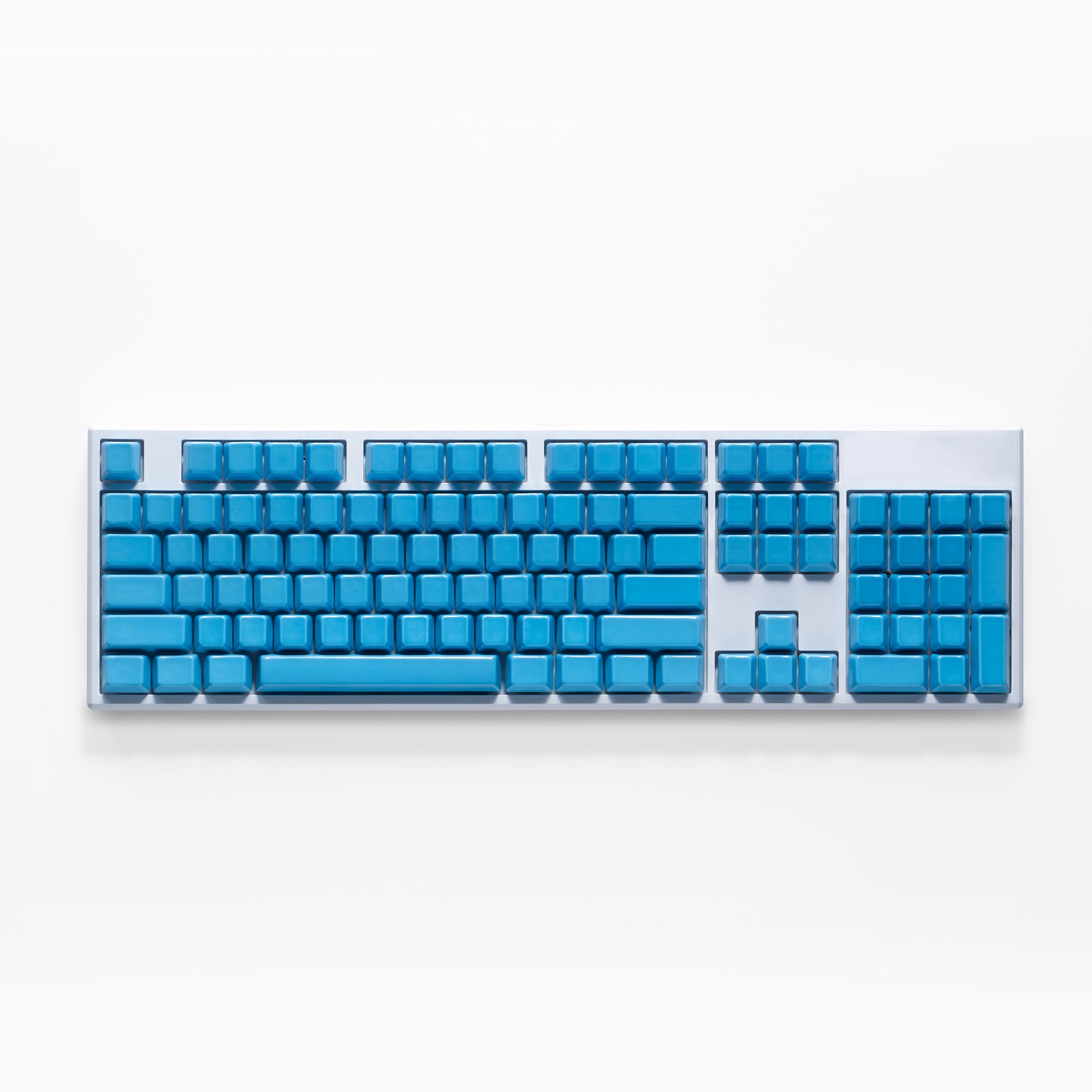 Cerakey Ceramic Keycap Full Set V2 - Water Blue Blank