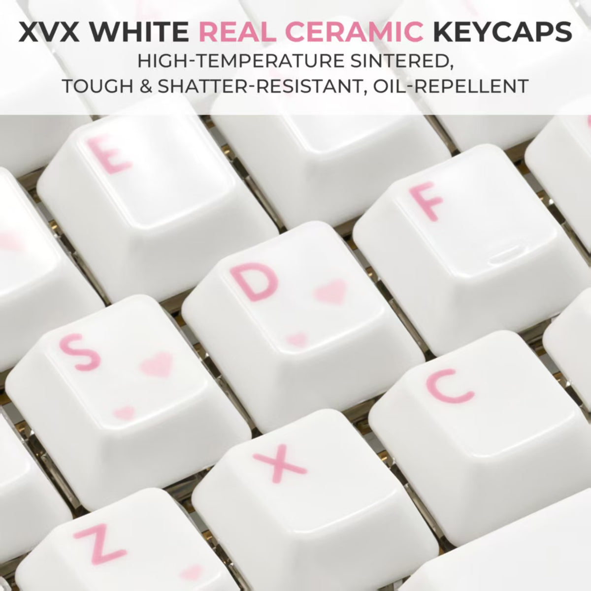 XVX Glaze Ceramic Cherry Profile 120-Key Full Keycap Set
