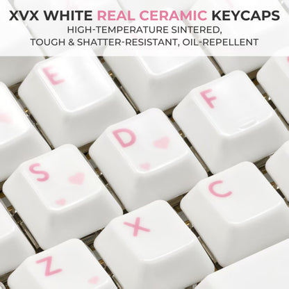 XVX Glaze Ceramic Cherry Profile 120-Key Full Keycap Set