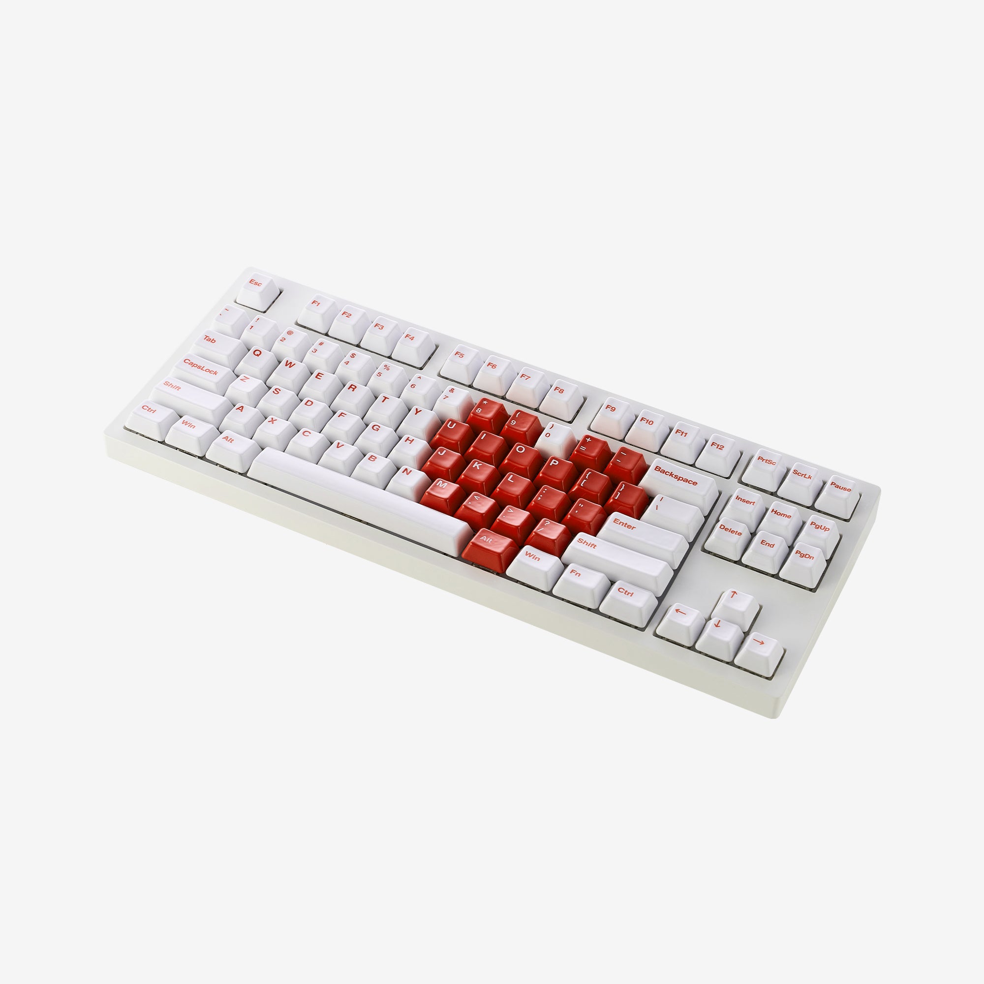 Cerakey Ceramic Keycap Full Set V2 - Heart of Love Keycap Set Red