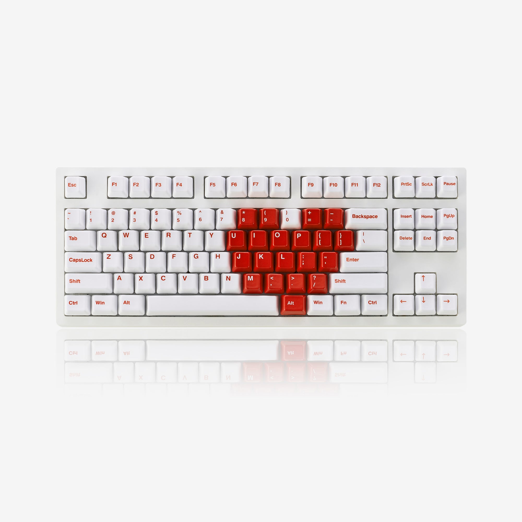 Cerakey Ceramic Keycap Full Set V2 - Heart of Love Keycap Set Red