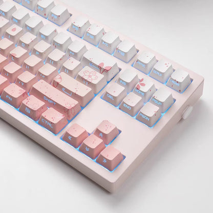 JKDK Sakura Dream Side-Print OEM PBT Keycap Set
