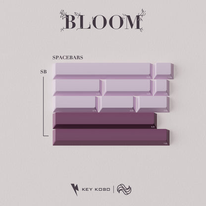 Keykobo Bloom Keycap Set ABS Double-shot Keycap Set Spacebar