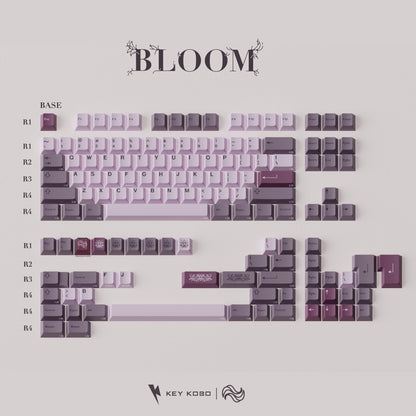 Keykobo Bloom Keycap Set ABS Double-shot Keycap Set