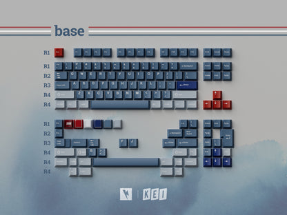 Keykobo R.W.B ABS Double-shot Keycap Set 