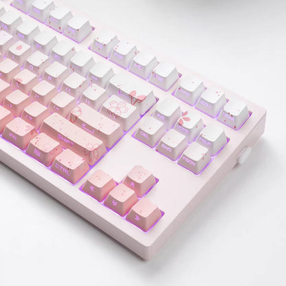 JKDK Sakura Dream Side-Print OEM PBT Keycap Set