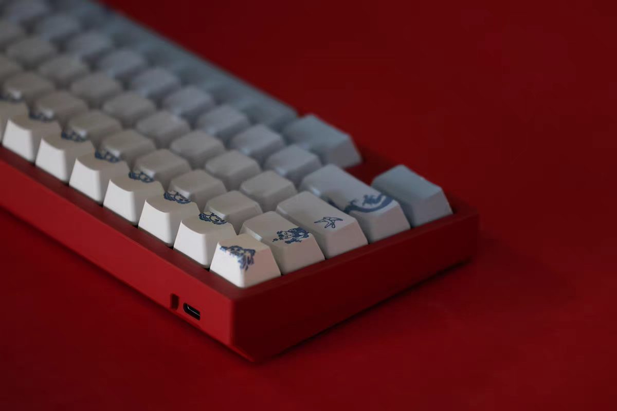 JKDK ZenQuil Ocean Side-Print OEM PBT Keycap Set