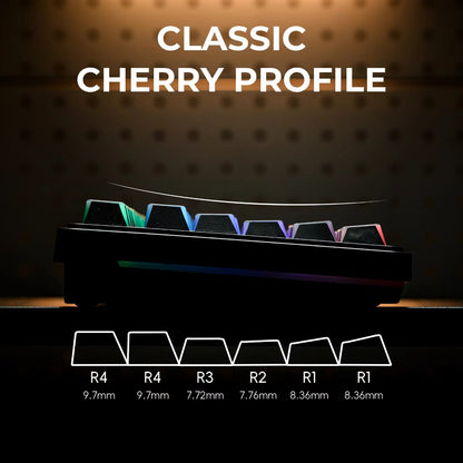 XVX PRISM Shadow Shine-Through Double-Shot Cherry Profile PBT Keycap Set