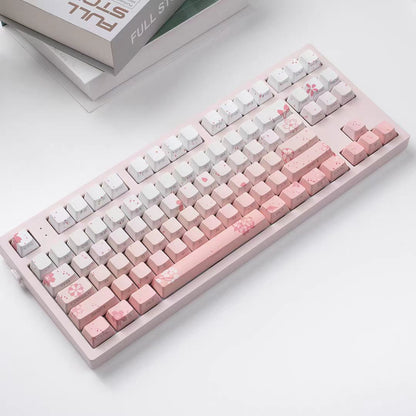 JKDK Sakura Dream Side-Print OEM PBT Keycap Set
