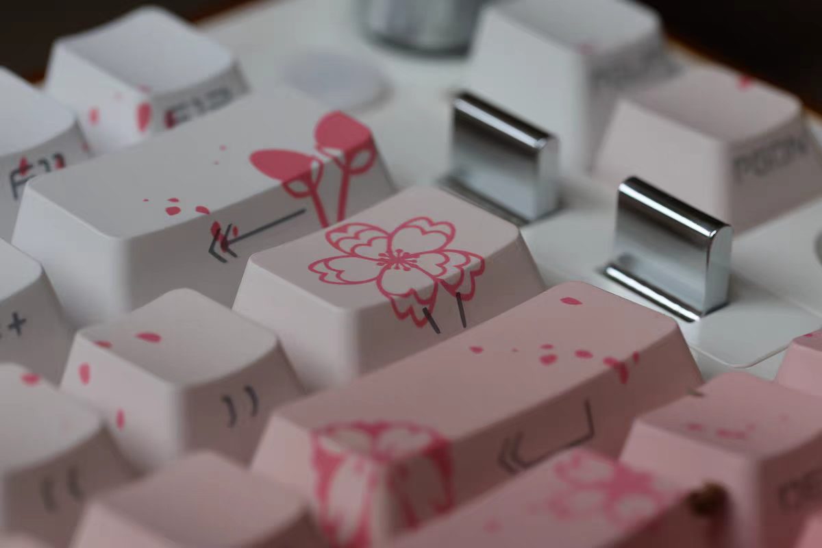 JKDK Sakura Dream Side-Print OEM PBT Keycap Set