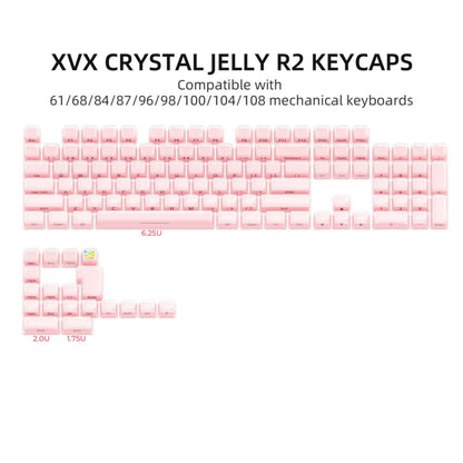 XVX Jelly R2 Side-Printed Translucent MDA Profile 122-Key Keycap Set