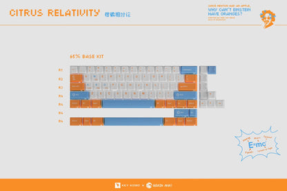 Keykobo Citrus Relativity ABS Double-Shot Keycap Set