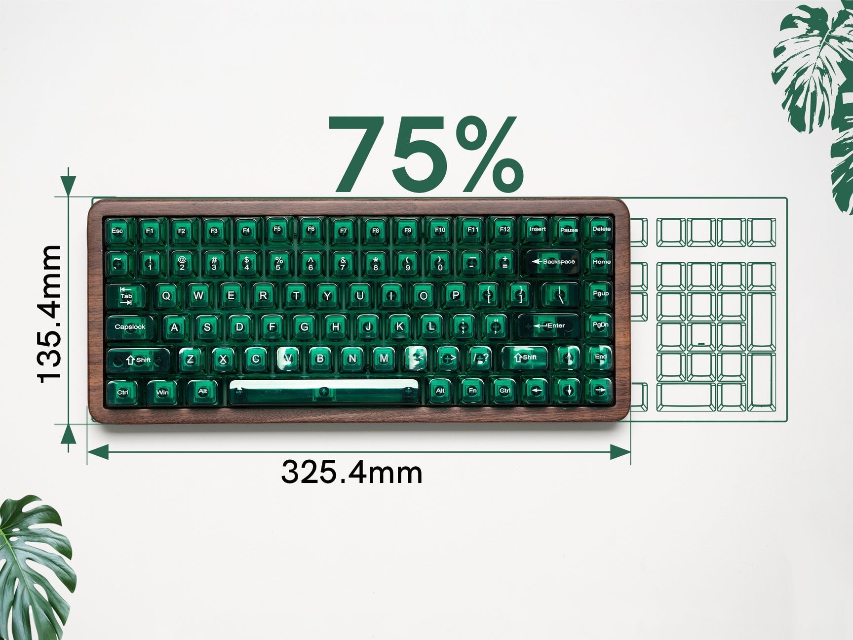 Womier RD75 Pro 75% Wireless Mechanical Keyboard - QMK/VIA
