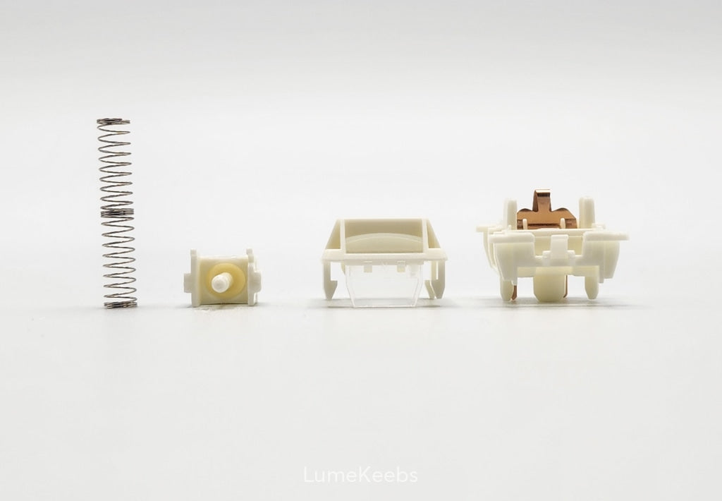 GATERON Smoothie Sea Salt - Interrupteurs Clavier Mécanique Linéaire 5 Broches - POM Complet - Pré-huilé - Lot De 35 Pièces - 7