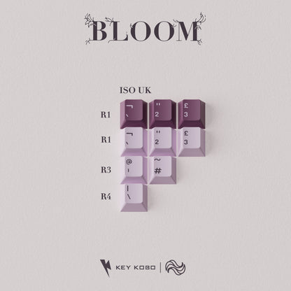 Keykobo Bloom Keycap Set ABS Double-shot Keycap Set
