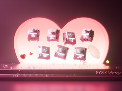 HMX x 80Retros Blush Charm HE Magnetic Linear Switches (10PCS)