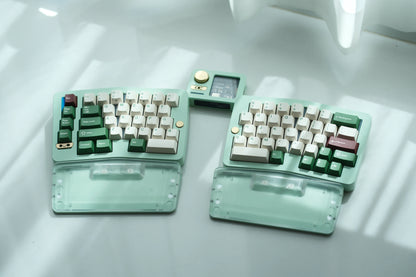 Qwertykeys QK Alice Duo - Split Ergonomic Mechanical Keyboard Green