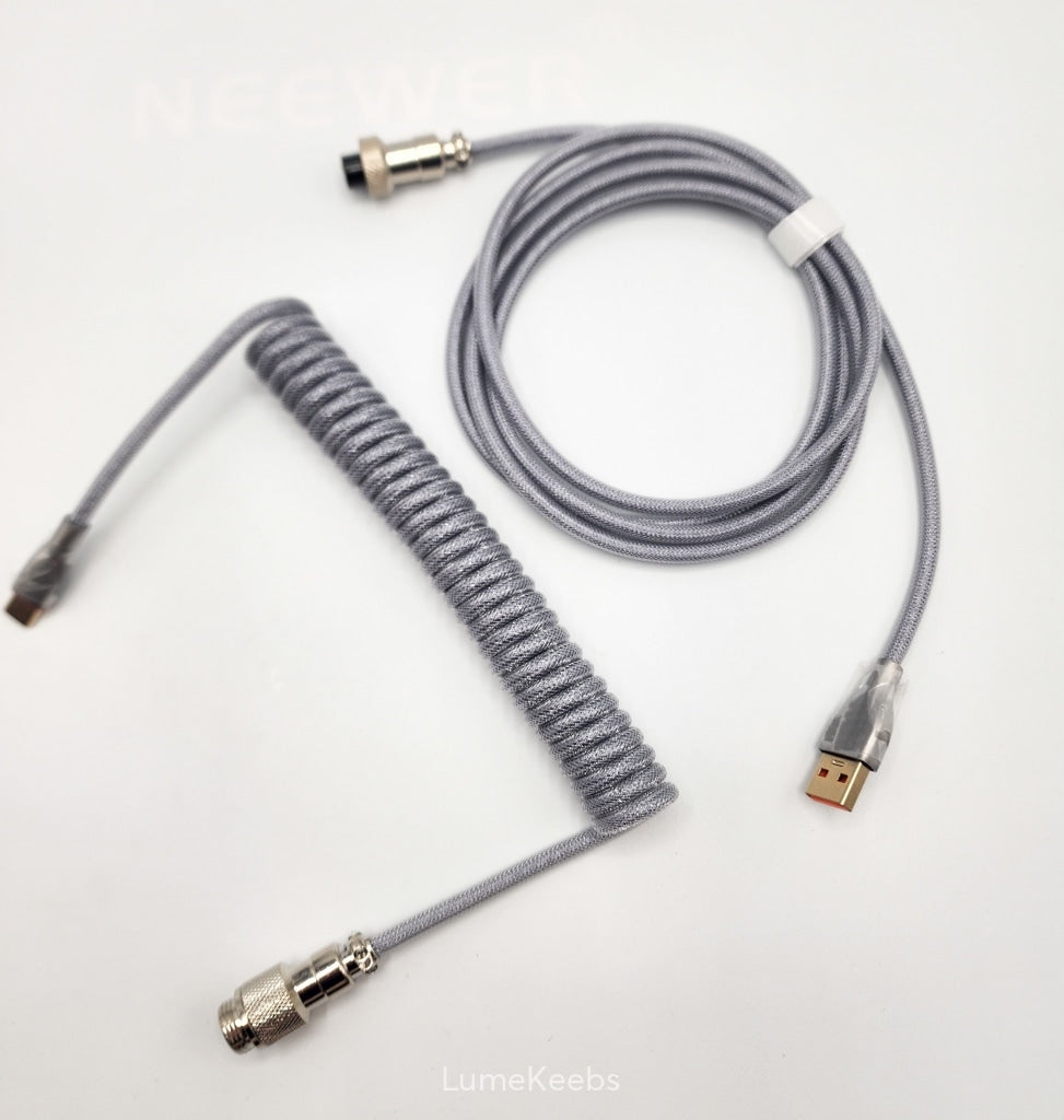 Mechanical Keyboard Custom Coiled Aviator Artisan USB-C Cable