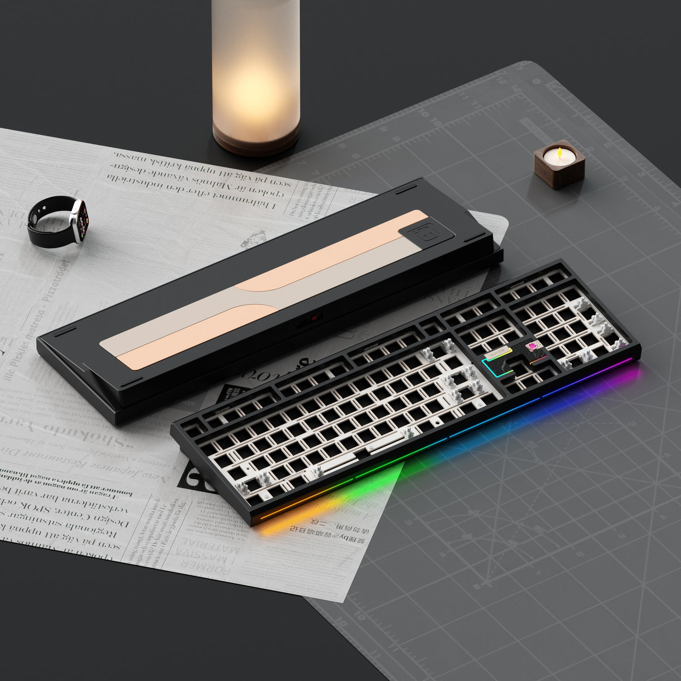 Weikav Nut108 Mechanical Keyboard - Full-Size, Tri-mode