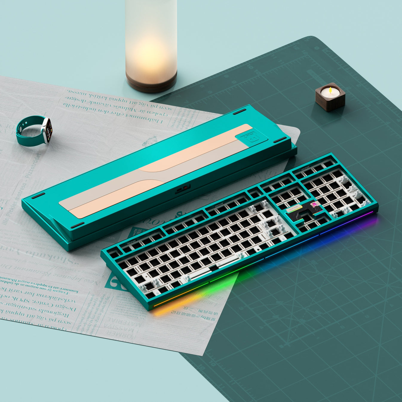 Weikav Nut108 Mechanical Keyboard - Full-Size, Tri-mode