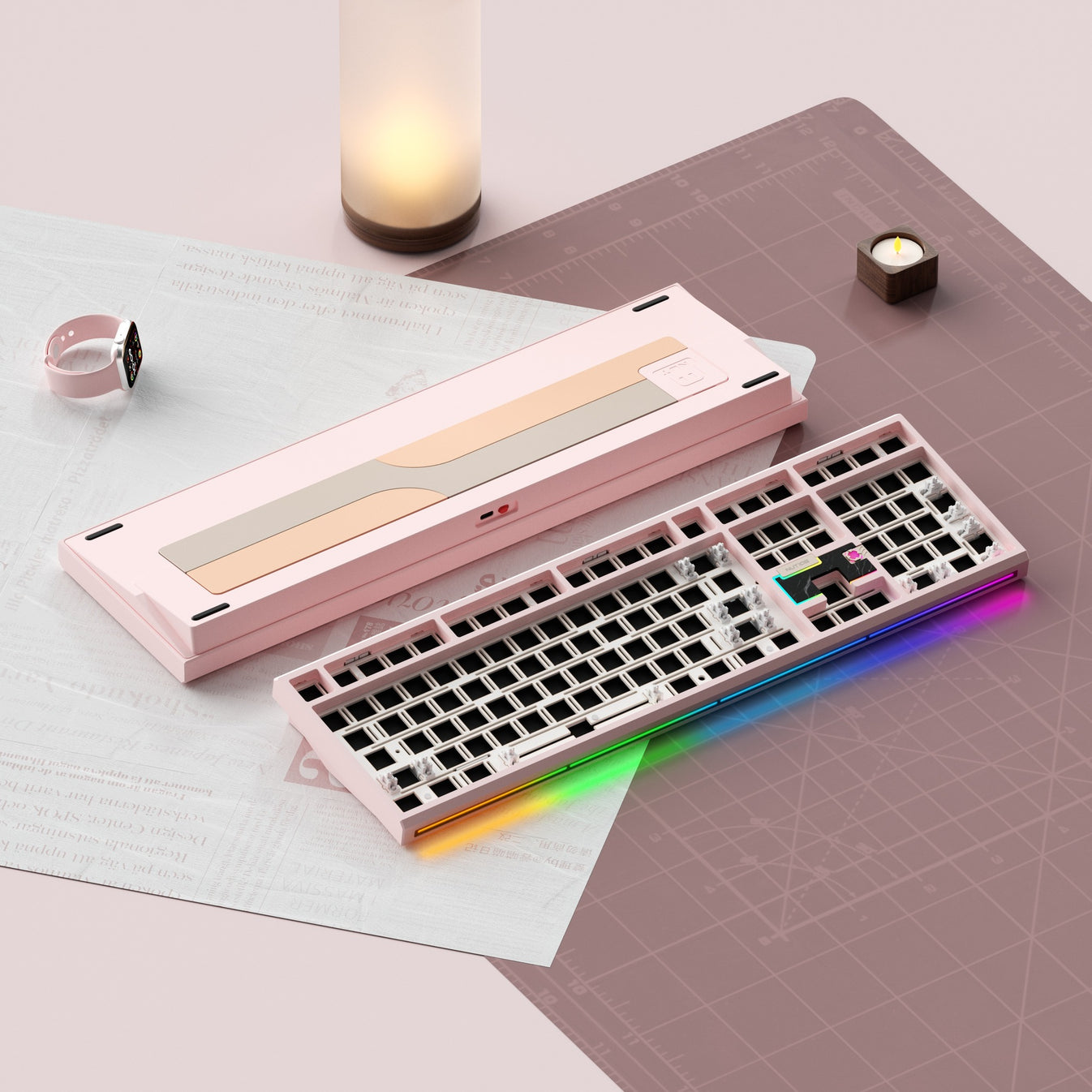 Weikav Nut108 Mechanical Keyboard - Full-Size, Tri-mode