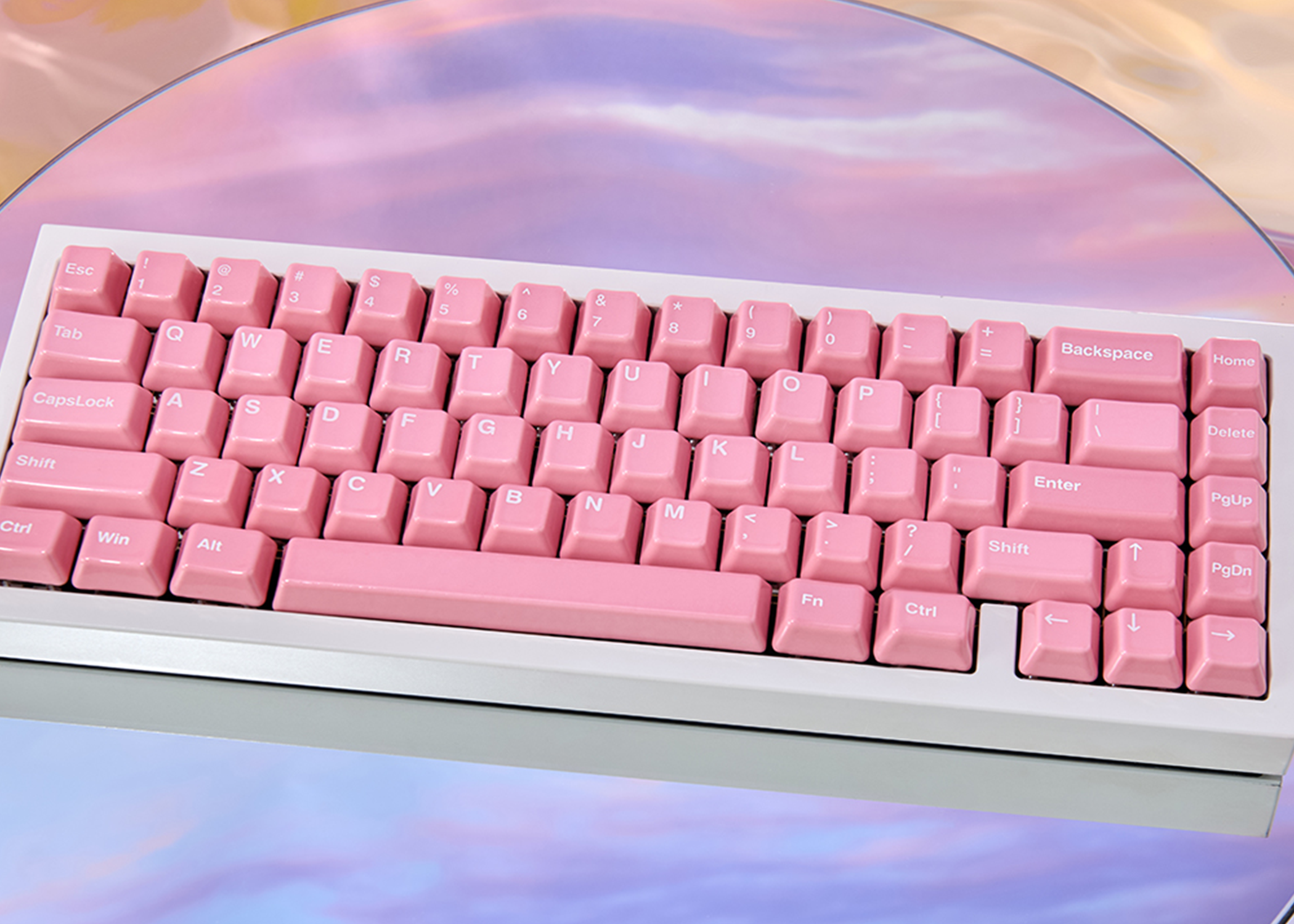 Cerakey Ceramic Keycap Full Set V2 - Pink