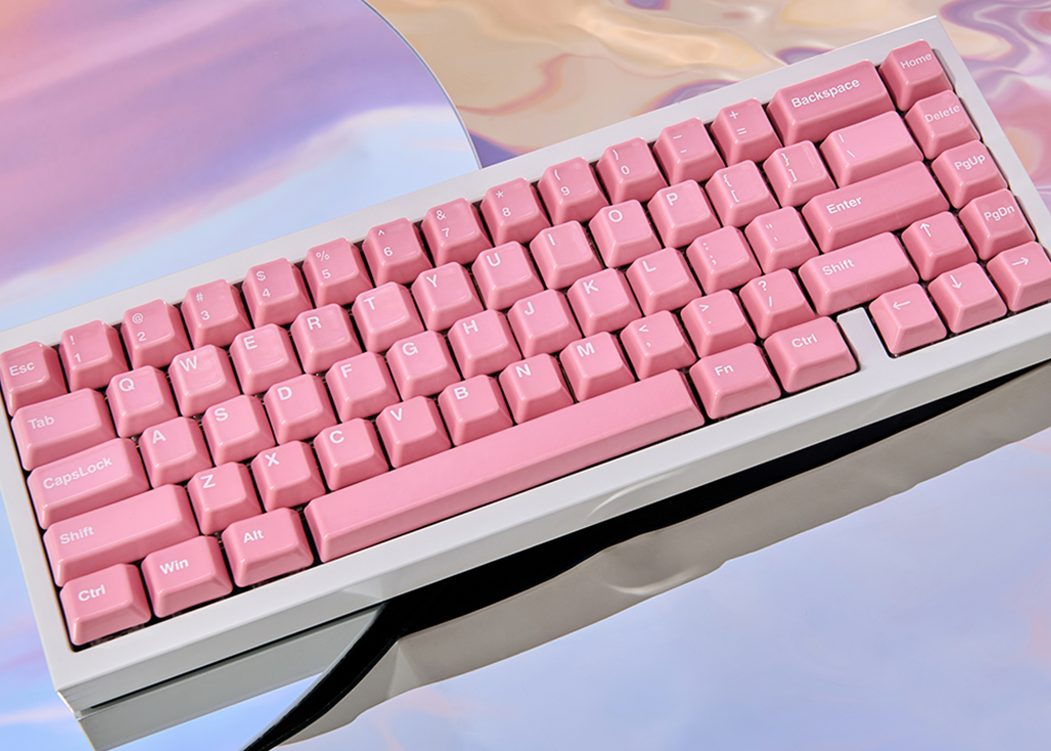 Cerakey Ceramic Keycap Full Set V2 - Pink